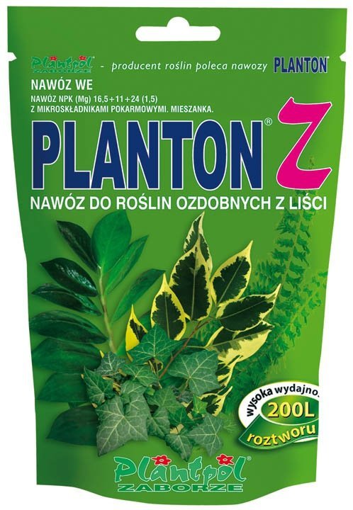 NAWÓZ PLANTON Z – DO ROŚLIN ZIELONYCH 200 G NAWÓZ PLANTON Z – DO ROŚLIN ZIELONYCH 200 G
