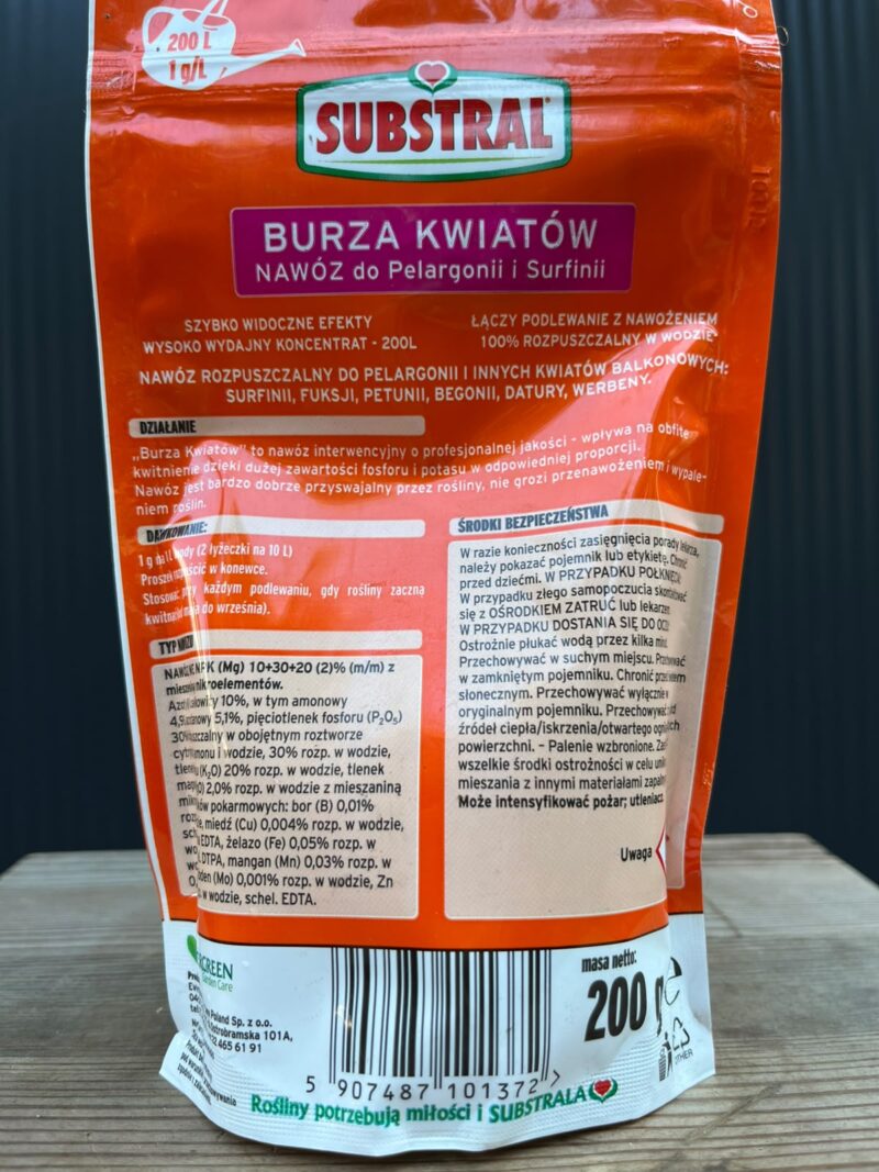 Substral Magiczna Siła Burza Kwiatów 200 g – nawóz do obfitego kwitnienia