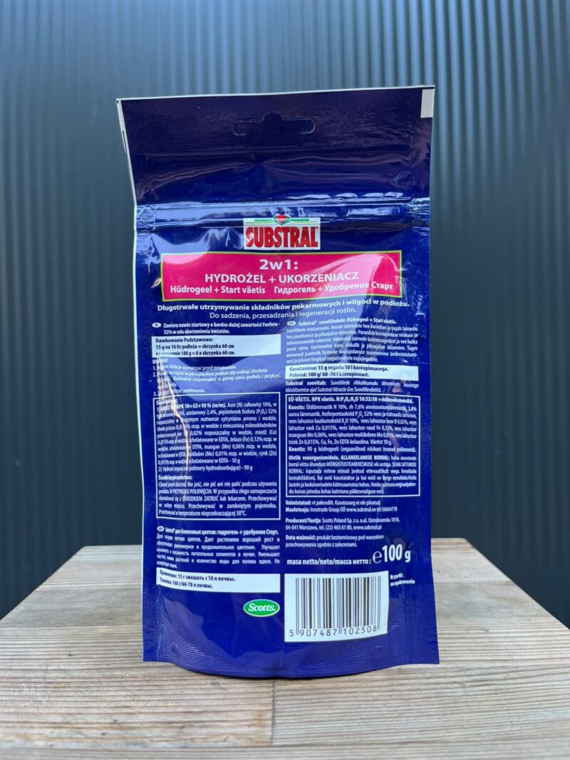 Hydrożel + Ukorzeniacz Kwiaty Balkonowe 100 g Substral