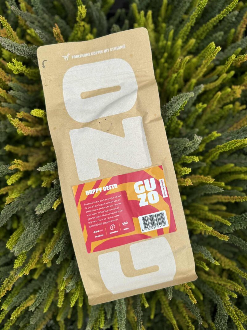 GUZO Happy Desta – kawa ziarnista, 100% Arabica z Etiopii GUZO Happy Desta – kawa ziarnista, 100% Arabica z Etiopii